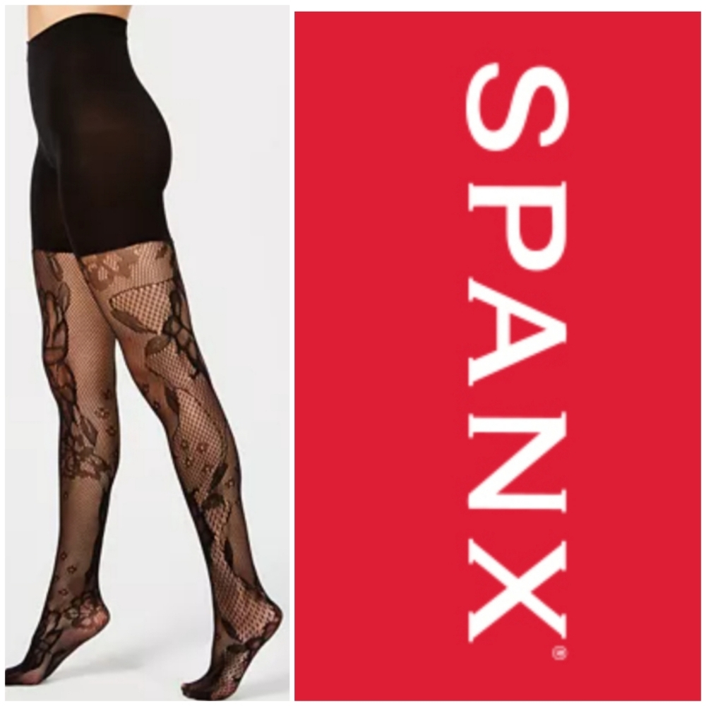 SPANX by Sara Blakely TIGHTS!  fishnet floral A